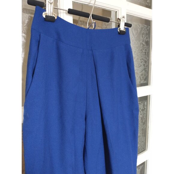 TAVAN & MITTO deisgners - Pants 100% Italian virgin wool - royal blue - Picture 2 of 16